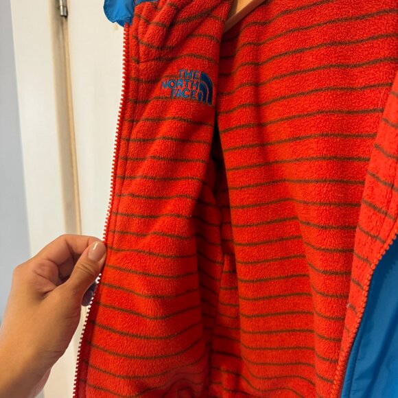 The North Face toddler fleece-lined jacket - blue and orange - size 3T - Picture 11 of 12